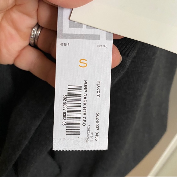 Claiborne Purple Gray Argyle Sweater - Picture 13 of 16